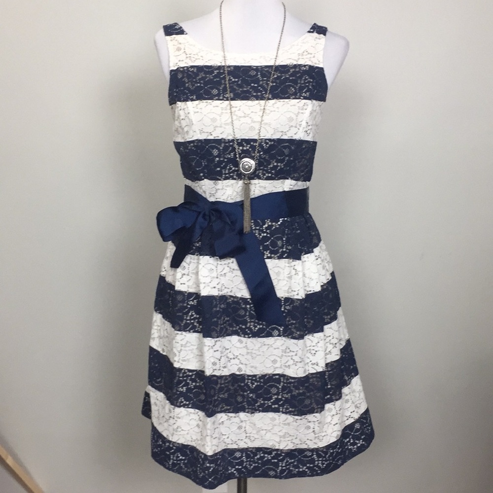 Lace Fit and Flare Dress